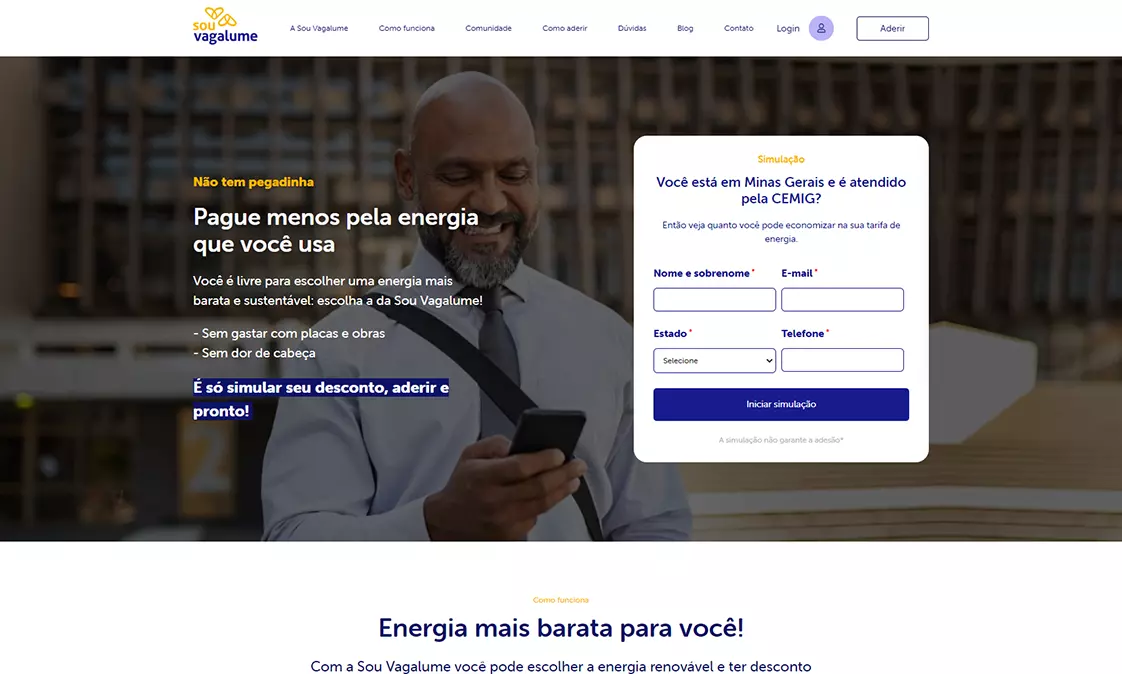 Sou Vagalume Website